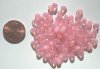 100 4mm Pink Opal Drops